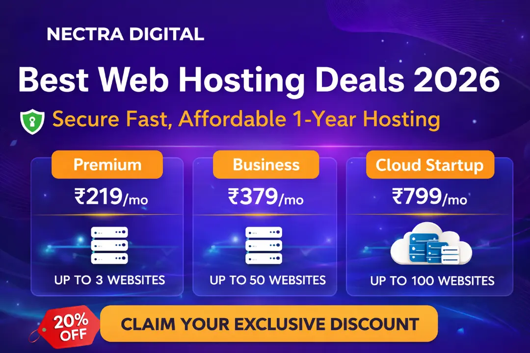 Best Web Hosting Deals in 2026 (Verified): Get Fast, Secure & Affordable 1-Year Hosting Without Overpaying