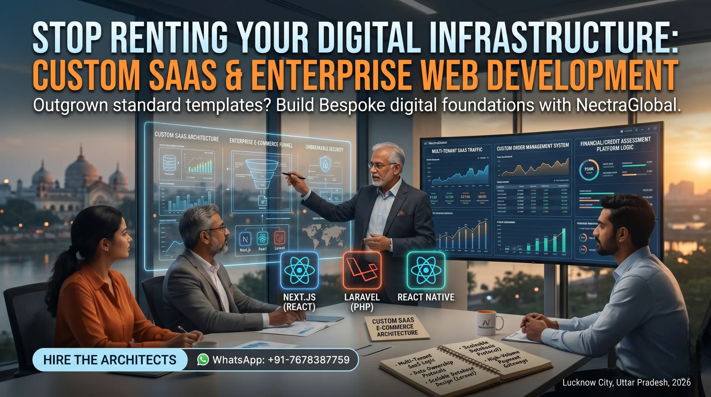 Hire Custom SaaS & Enterprise Web Developers